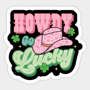 Western Howdy St Paddy St Patricks Day Sticker